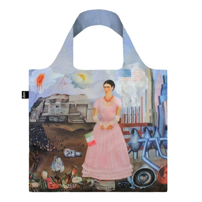 Gold Frida Kahlo Recycled offers Plastic Tote B