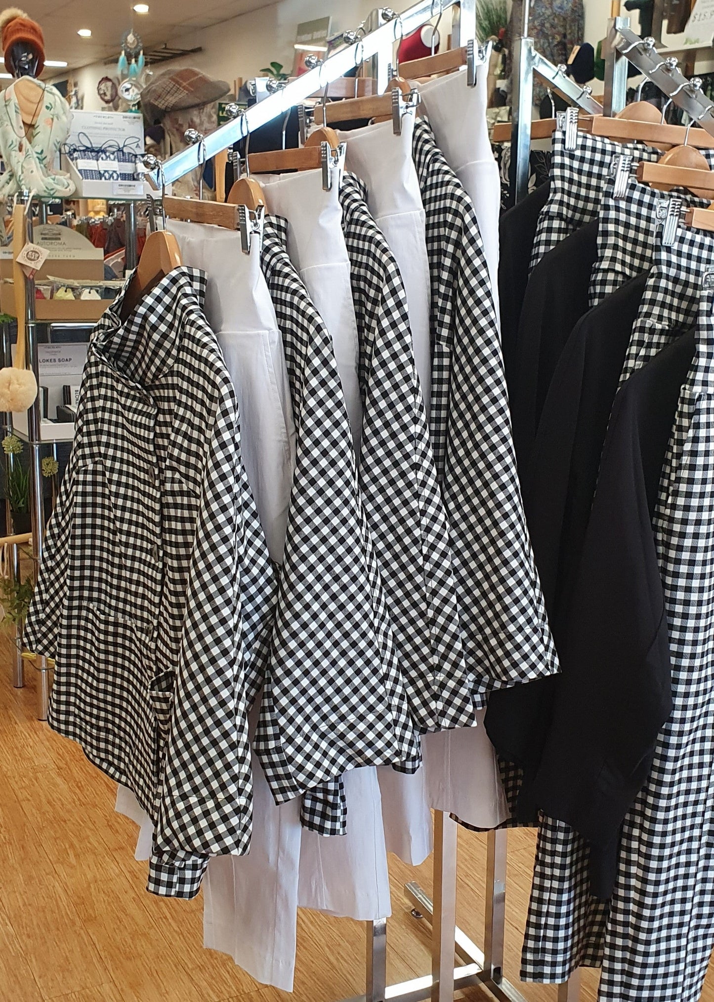 Jacket Lygon St Gingham Black Valia General Valia 