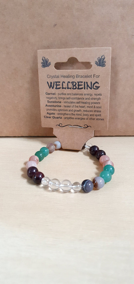 Bracelet Crystal Healing Wellbeing Made By Earth 