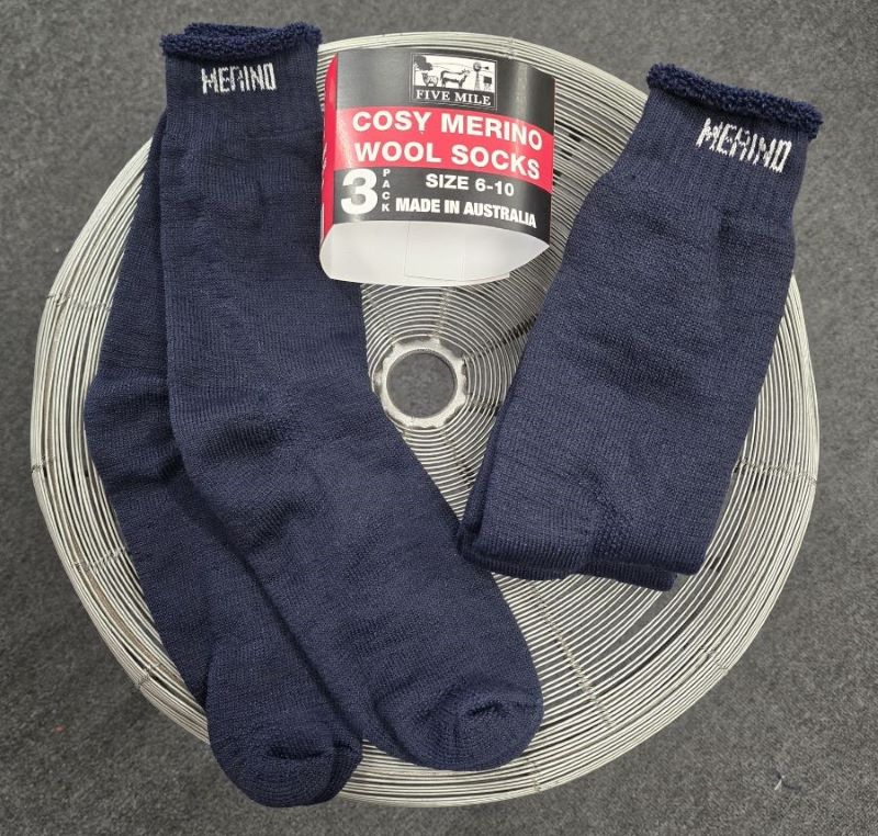 Socks Merino Australian Made 3 Pk