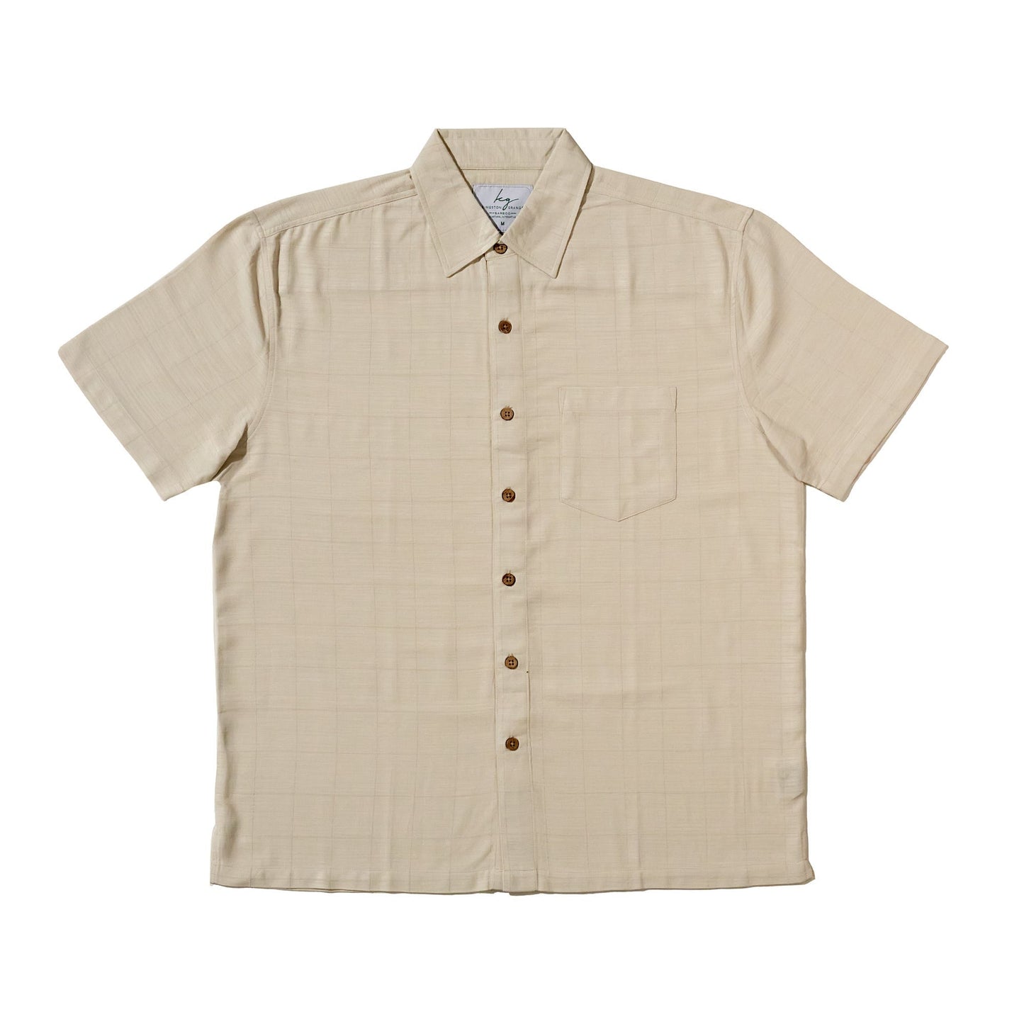 Shirt S/S Bamboo Mens Bone Kingston Grange 