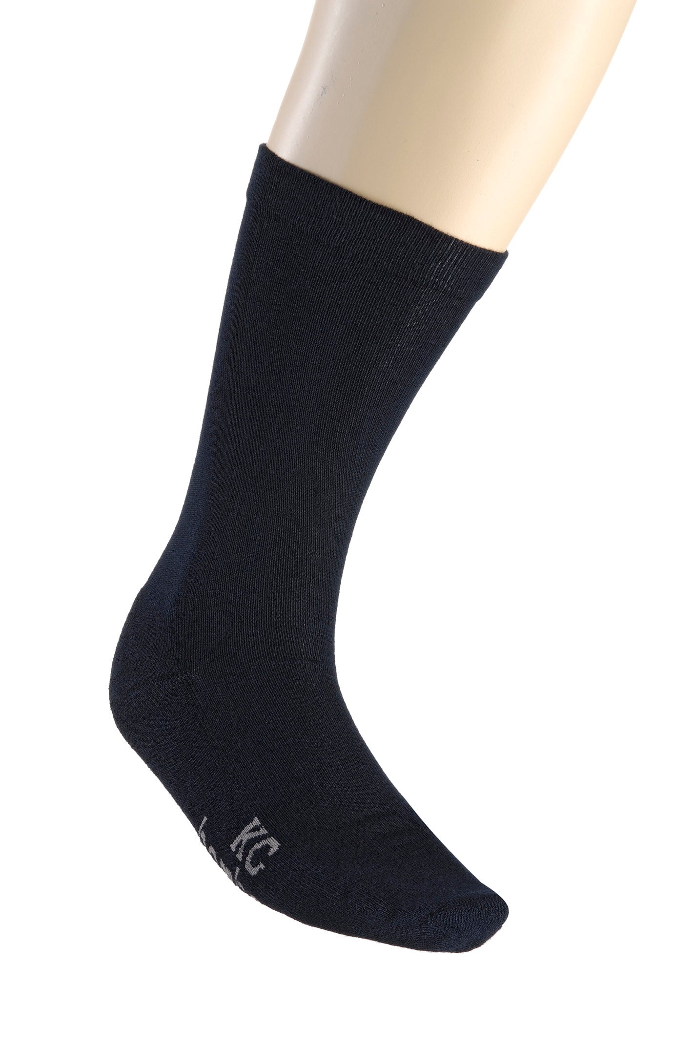 Socks Mens Bamboo Loose Top Business Navy Kingston Grange 