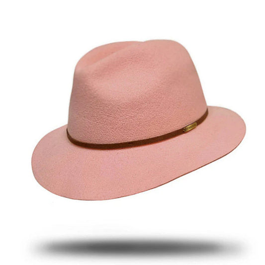 Hat Felt Fedora Pink