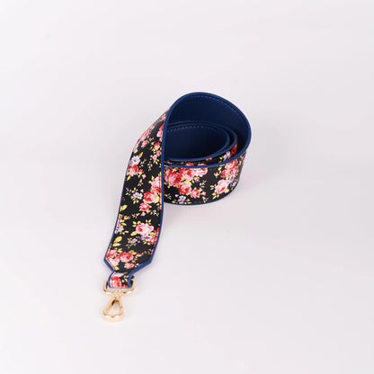 Strap Handbag Peony Flower/Navy - 105cm Strap The Label 