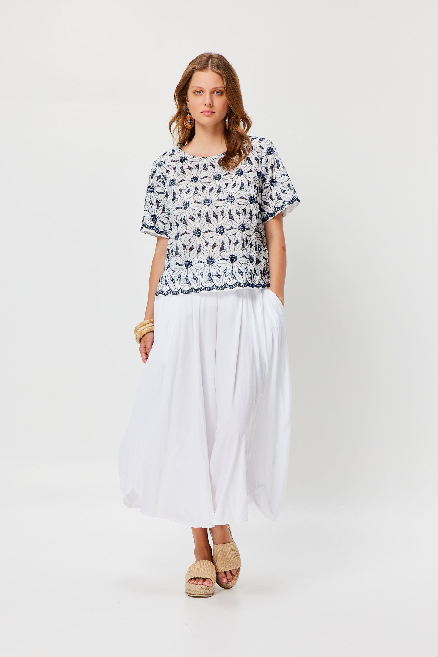 Blouse Breeze White/Navy Valia Auvalia Group 