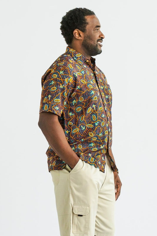 Shirt Bamboo Mens - Yankirri Jukurrpa