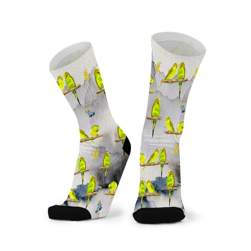 Socks Bamboo Pattern Unisex Larger & Wider