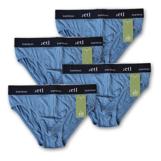 Bundle Denim 4pk Luxe Bamboo Briefs Men's