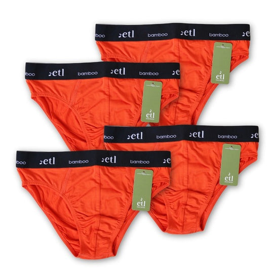 Bundle Mandarin 4pk Luxe Bamboo Briefs Men's