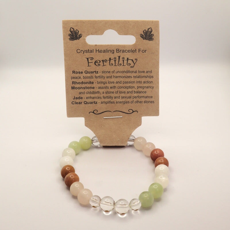 Bracelet Crystal Healing Fertility Made By Earth 