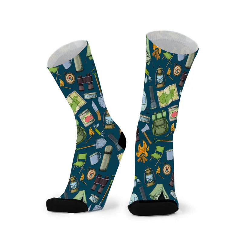 Socks Bamboo Pattern Unisex Larger & Wider