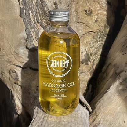 Hemp Massage Oil Unscented 200ml