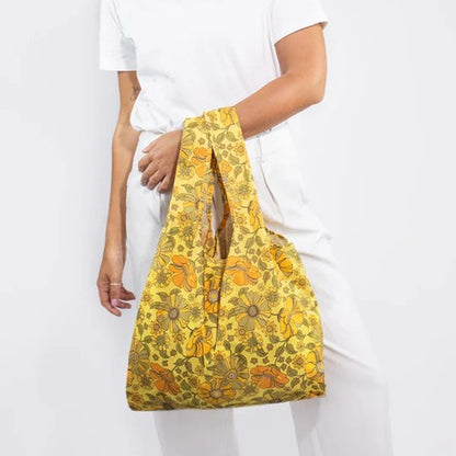 Bag Reusable Medium - Retro Flowers