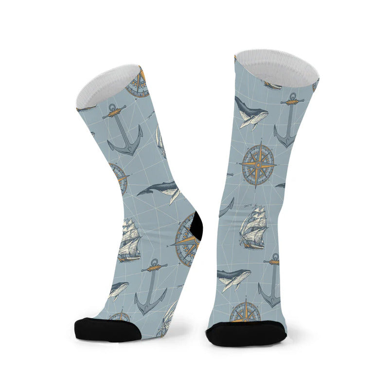 Socks Bamboo Pattern Unisex Larger & Wider