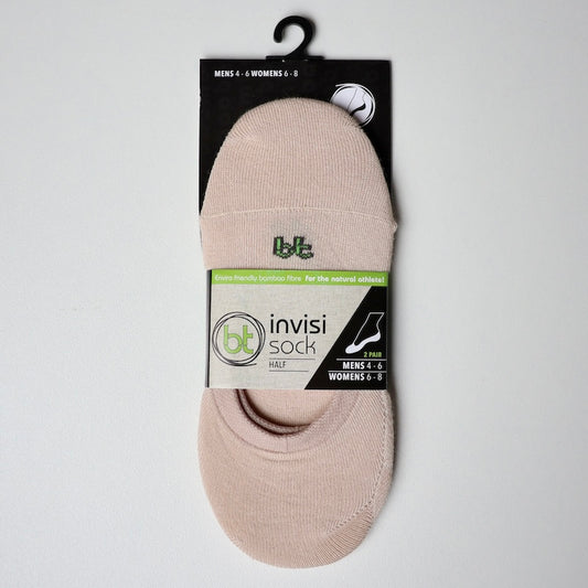 Invisi-Socks Bamboo 2 pk - Skin