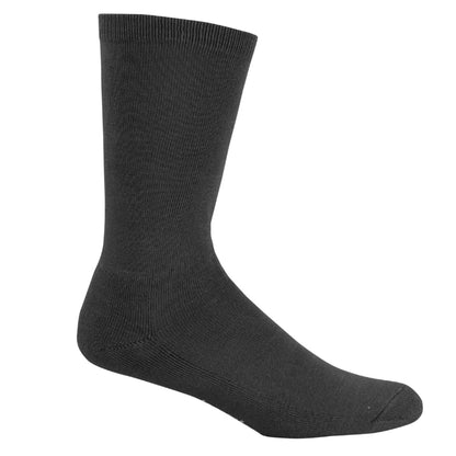 Slate grey bamboo comfort business sock cutout on white background