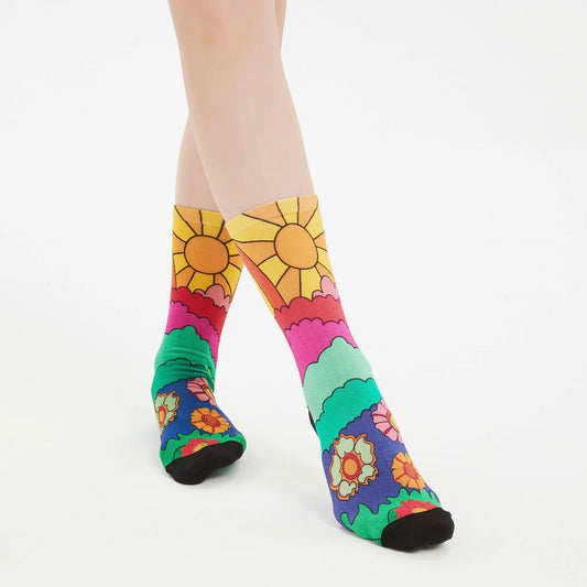 Socks Bamboo Pattern Unisex