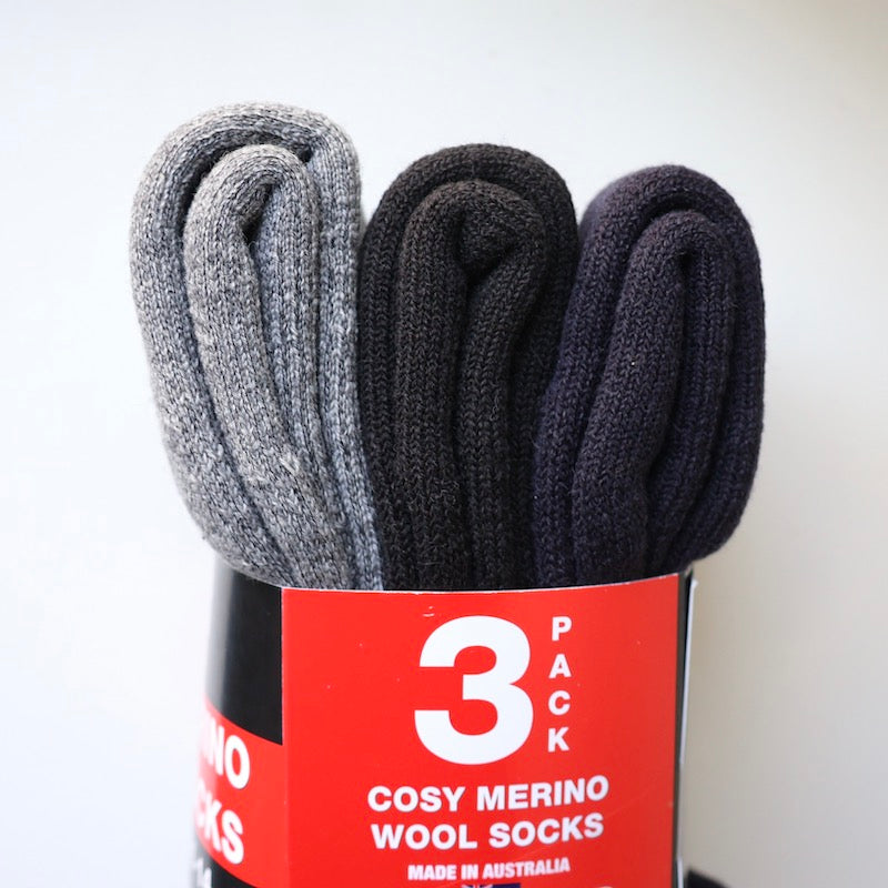 Socks Merino Australian Made 3 Pk