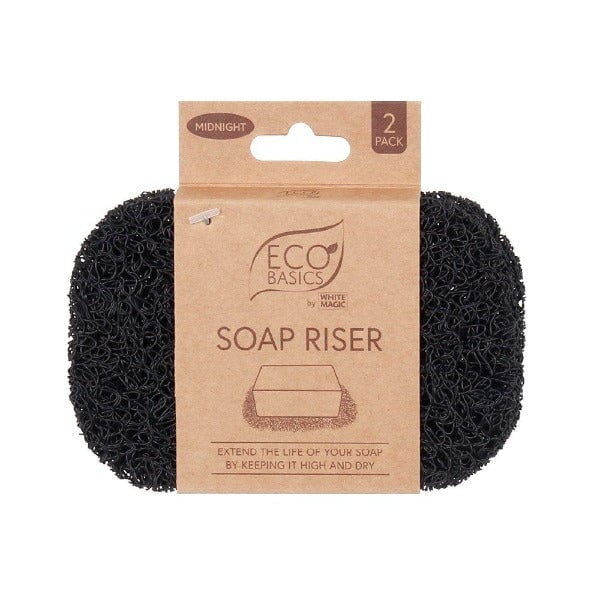 Black Soap Riser 2 pack in packet on white background